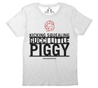Rock Off officially licensed products Radiohead Piggy Band Logo T Shirt S White