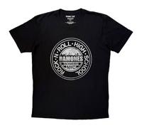 Rock Off officially Licensed Products Ramones Rock N Roll High School Premium Carbon T-Shirt in Black | Size: Medium Rock Off officially Licensed Products Black M