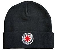 Red Hot Chili Peppers Logo Cuffed Beanie, Black, One size