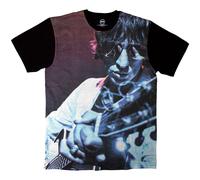 Rock Off officially Licensed Products Richard Ashcroft Guitar All Over Print T-Shirt in Black | Size: Medium Rock Off officially Licensed Products Black M