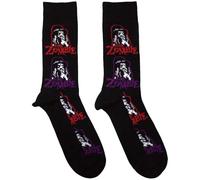 Rock Off officially licensed products Rob Zombie Multicolour Logo Repeat Ankle Socks One Size