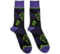 Rock Off officially licensed products Rob Zombie Skull Face Logo Ankle Socks One Size