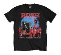 Rock Off officially licensed products Rush Moving Pictures Tour T Shirt S Black
