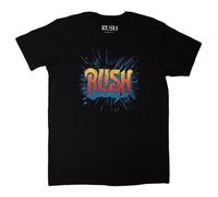 Rock Off officially licensed products Rush Tour 1974-1975 T Shirt M Black