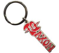 Rock Off officially licensed products Saxon Red Band Logo Keyring Keychain One Size
