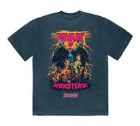 Rock Off officially licensed products Scooby Doo Beware of Monsters T Shirt L Blue