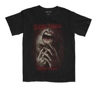 Rock Off officially licensed products Seether Suffer It All Band Logo T Shirt M Black