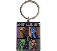 Rock Off officially licensed products Shinedown Monsters Band Logo Keyring Keyring One Size