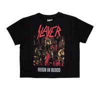 Rock Off officially licensed products Slayer Reign in Blood Crop Top XXL Black