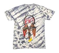 Rock Off officially licensed products Slayer Winged Crucifix Band Logo Dye Wash T Shirt XL White