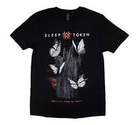 Rock Off officially licensed products Sleep Token Butterflies Band Logo T Shirt S Black