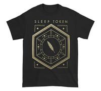 Rock Off officially licensed products Sleep Token Emergence Feathered Host T-Shirt Small Black