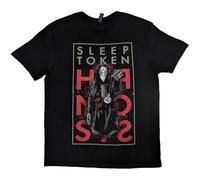 Rock Off officially licensed products Sleep Token Hypnosis Band Logo T Shirt S Black