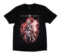 Rock Off officially licensed products Sleep Token 'The Night Belongs to You' (Black) Unisex Short Sleeve T-Shirt (UK, Alpha, S, Regular, Regular, Black)