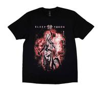 Rock Off officially licensed products Sleep Token 'The Night Belongs to You' (Black) Unisex Short Sleeve T-Shirt (UK, Alpha, XXL, Regular, Regular, Black)