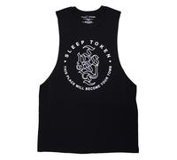Rock Off officially Licensed Products Sleep Token Tomb Text Ring Vest Top M Black