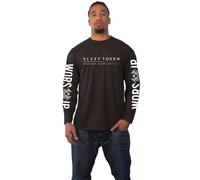 Rock Off Officially Licensed Products Sleep Token Worship Band Logo Long Sleeve T Shirt L Black
