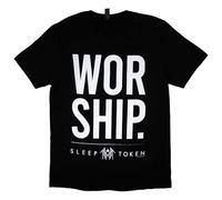 Rock Off officially licensed products Sleep Token Worship Band Logo T Shirt L Black