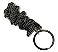 Rock Off officially licensed products Slipknot Black Logo Black Border Band Logo Keyring Keychain One Size