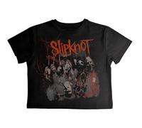 Rock Off officially licensed products Slipknot Ouija Belt Band Logo Crop Top S Black