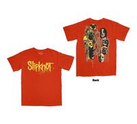 Rock Off officially Licensed Products Slipknot Splatter Band Logo T-Shirt in Orange | Size: Medium Rock Off officially Licensed Products Orange M