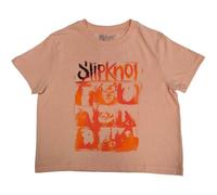Rock Off officially licensed products Slipknot The End So Far Faces Grid Crop Top S Pink