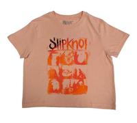Rock Off officially licensed products Slipknot The End So Far Faces Grid Crop Top S Pink