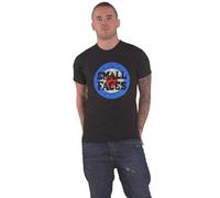 Small Faces T Shirt Mod Target Band Logo Official Mens Black XXL