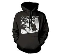 Rock Off officially licensed products Sonic Youth Goo Kim Gordon Thurston Moore Official Unisex Hoodie Hooded Top (Large) Black