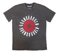 Rock Off officially licensed products Soundgarden Circle Band Logo Stone Wash T Shirt XXL Charcoal
