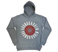 Rock Off officially Licensed Products Soundgarden Circle Logo Rock Off Unplugged Pullover Hoodie in Blue | Size: Large Rock Off officially Licensed Products Blue L