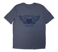 Rock Off officially licensed products Stevie Nicks Tour 24 Winged Heart T Shirt L Navy