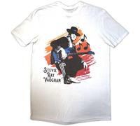 Rock Off officially licensed products Stevie Ray Vaughan Stevie T Shirt, White, M