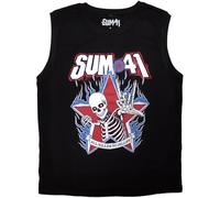 Rock Off officially licensed products Sum 41 All Killer No Filler Skeleton Tank Top L Black