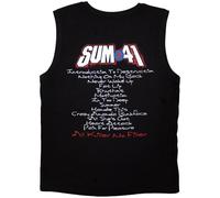 Rock Off officially licensed products Sum 41 All Killer No Filler Tracklist Tank Top L Black