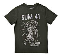 Rock Off officially licensed products Sum 41 Reaper Band Logo T Shirt L Green
