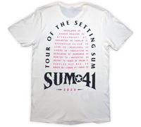Rock Off officially licensed products Sum 41 Tour 24 Pink Skull T Shirt XL