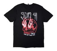 Rock Off officially licensed products Sum 41 Tour 24 Skull T Shirt L Black
