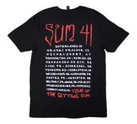 Rock Off officially licensed products Sum 41 Tour 24 Skull T Shirt XXL Black