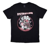 Rock Off officially licensed products System of A Down Mushroom People T Shirt M Black