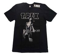 Rock Off officially Licensed Products T-Rex Glam Rock T-Shirt in Black | Size: Medium Rock Off officially Licensed Products Black M