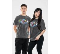 Rock Off officially Licensed Products The Beastie Boys Multicolour Logo Limited Edition 999 Only Premium Wash T-Shirt in Grey | Size: Large Rock Off officially Licensed Products Grey L