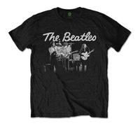 Rock Off officially licensed products The Beatles 1968 Live Photo T Shirt L Black