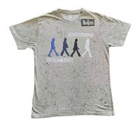 Rock Off officially licensed products The Beatles Abbey Road Colours T Shirt XL Grey