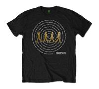 Rock Off officially licensed products The Beatles Abbey Road Songs Swirl Foiled T Shirt L Black