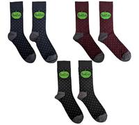 Rock Off officially licensed products The Beatles Apple And Spots Ankle Socks Boxed Set One Size