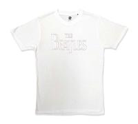 Rock Off officially licensed products The Beatles Drop T Embroidered T Shirt L White