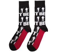 Rock Off officially licensed products The Beatles Let It Be Silhouettes Repeat Ankle Socks One Size