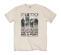 Rock Off officially licensed products The Beatles Rooftop Panels T Shirt S