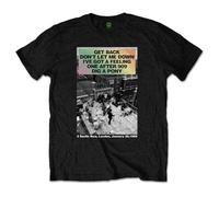 Rock Off officially licensed products The Beatles Rooftop Songs Gradient T Shirt L Black